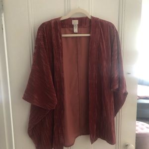 Pink cropped sleeve cardigan - a new day- one size fits all